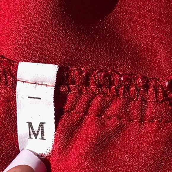 Women's Red Wine Romper, M - Picture 3 of 4